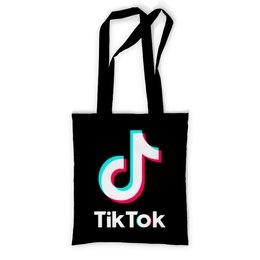 Заказать сумку в Москве. Сумка с полной запечаткой TikTok  от DESIGNER   - готовые дизайны и нанесение принтов.