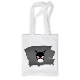 Заказать сумку в Москве. Сумка с полной запечаткой Женщина-кошка (Коллекция: Герои носят маски) от GeekFox  - готовые дизайны и нанесение принтов.