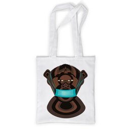 Заказать сумку в Москве. Сумка с полной запечаткой  Шимпанзе в маске от Stil na yarkosti - готовые дизайны и нанесение принтов.