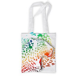 Заказать сумку в Москве. Сумка с полной запечаткой Радужный леопард от Zorgo-Art  - готовые дизайны и нанесение принтов.