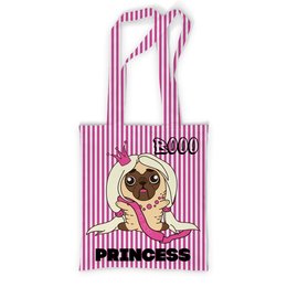 Заказать сумку в Москве. Сумка с полной запечаткой Принцесса Мопс от goroshek - готовые дизайны и нанесение принтов.