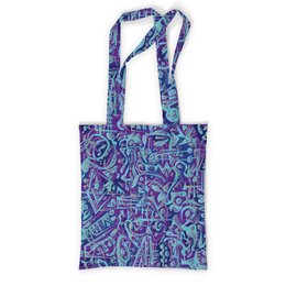 Заказать сумку в Москве. Сумка с полной запечаткой Голубое в фиолетовом от Vadim Koval - готовые дизайны и нанесение принтов.