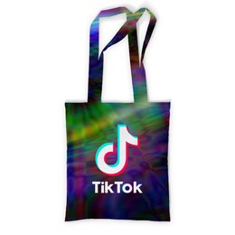 Заказать сумку в Москве. Сумка с полной запечаткой TikTok  от DESIGNER   - готовые дизайны и нанесение принтов.