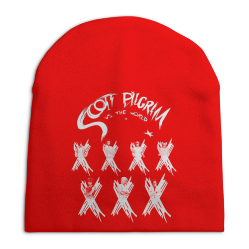 Заказать головной убор в Москве. Шапка унисекс с полной запечаткой Scott Pilgrim от Дмитрий - готовые дизайны и нанесение принтов.