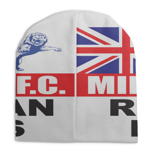 Заказать головной убор в Москве. Шапка унисекс с полной запечаткой Millwall Russian Lions hat от Millwall Supporters Club Russia - готовые дизайны и нанесение принтов.