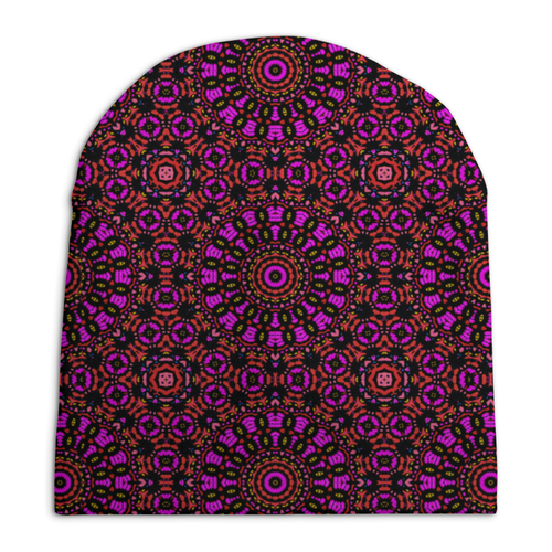 Заказать головной убор в Москве. Шапка унисекс с полной запечаткой purple от Vadim Koval - готовые дизайны и нанесение принтов.