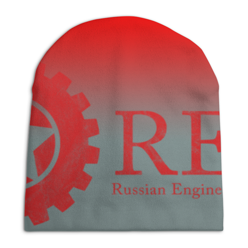 Заказать головной убор в Москве. Шапка унисекс с полной запечаткой RED'S Logo от RED'S - готовые дизайны и нанесение принтов.
