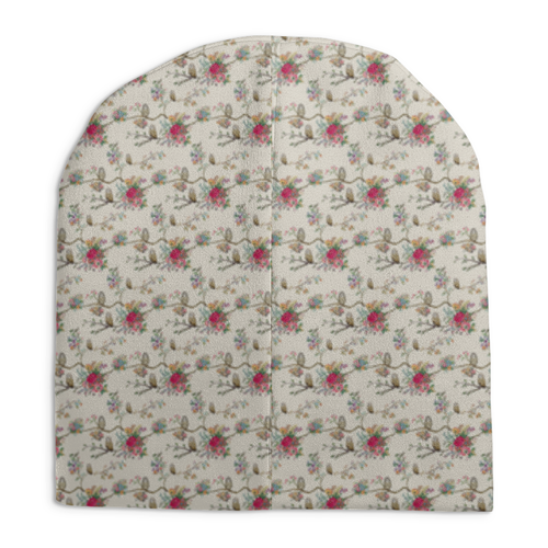 Заказать головной убор в Москве. Шапка унисекс с полной запечаткой Floral owl от Илья Щеблецов - готовые дизайны и нанесение принтов.