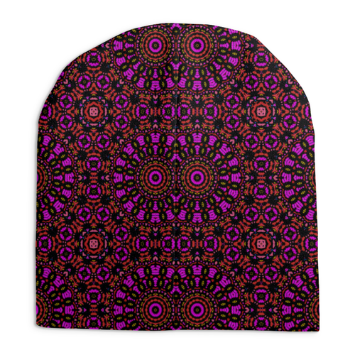 Заказать головной убор в Москве. Шапка унисекс с полной запечаткой purple от Vadim Koval - готовые дизайны и нанесение принтов.