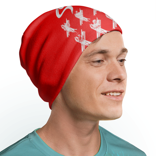 Заказать головной убор в Москве. Шапка унисекс с полной запечаткой Scott Pilgrim от Дмитрий - готовые дизайны и нанесение принтов.