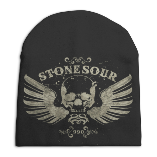 Заказать головной убор в Москве. Шапка унисекс с полной запечаткой  Stone Sour от geekbox - готовые дизайны и нанесение принтов.