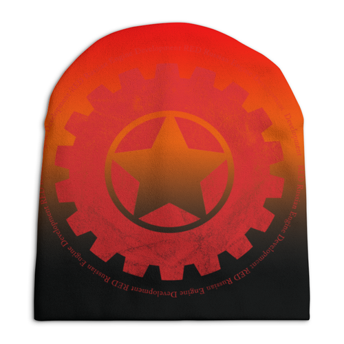 Заказать головной убор в Москве. Шапка унисекс с полной запечаткой RED'S Logo от RED'S - готовые дизайны и нанесение принтов.
