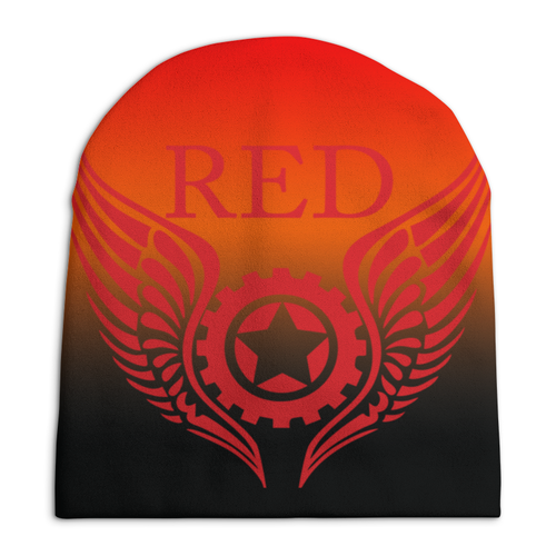 Заказать головной убор в Москве. Шапка унисекс с полной запечаткой RED'S Logo от RED'S - готовые дизайны и нанесение принтов.