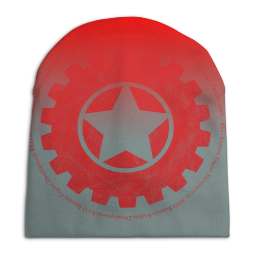 Заказать головной убор в Москве. Шапка унисекс с полной запечаткой RED'S Logo от RED'S - готовые дизайны и нанесение принтов.