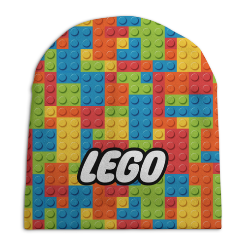 Заказать головной убор в Москве. Шапка унисекс с полной запечаткой LEGO   от CoolDesign - готовые дизайны и нанесение принтов.