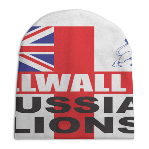 Заказать головной убор в Москве. Шапка унисекс с полной запечаткой Millwall Russian Lions hat от Millwall Supporters Club Russia - готовые дизайны и нанесение принтов.