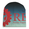 Заказать головной убор в Москве. Шапка унисекс с полной запечаткой RED'S Logo от RED'S - готовые дизайны и нанесение принтов.