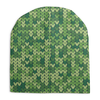 Заказать головной убор в Москве. Шапка унисекс с полной запечаткой Зеленый вязаный узор от Antaya - готовые дизайны и нанесение принтов.