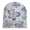 Заказать головной убор в Москве. Шапка унисекс с полной запечаткой Фиолетовые бабочки от weeert - готовые дизайны и нанесение принтов.