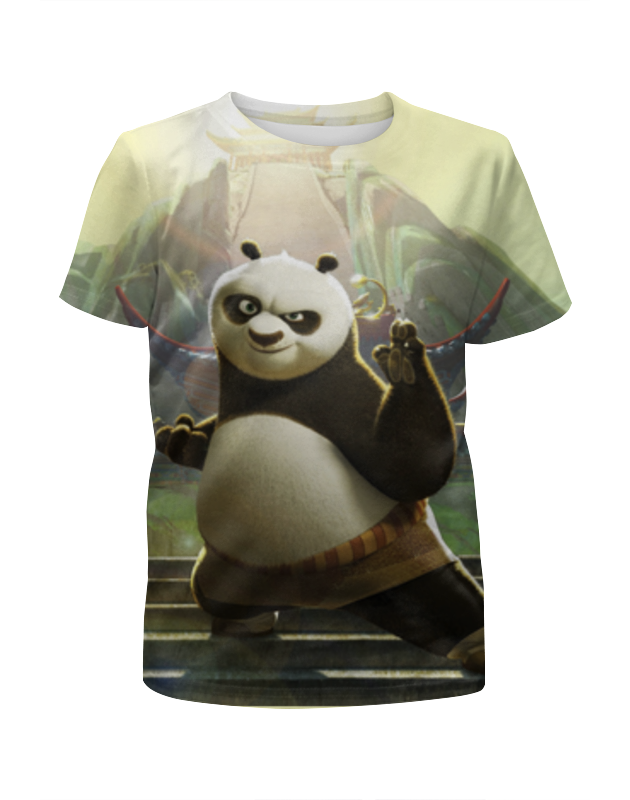printio футболка с полной запечаткой для девочек кунг фу панда Printio Футболка с полной запечаткой для мальчиков Кун-фу панда