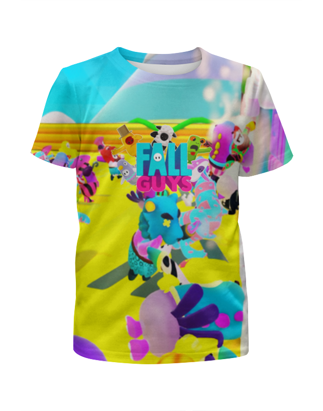 printio футболка с полной запечаткой для мальчиков звёздочка Printio Футболка с полной запечаткой для мальчиков Fall guys