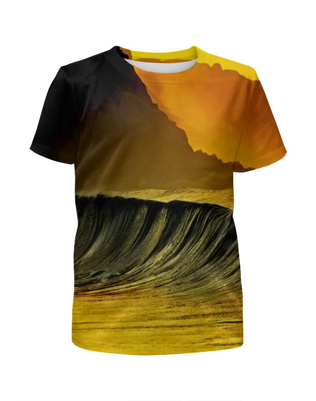 Printio Футболка с полной запечаткой для мальчиков Волны моря printio футболка с полной запечаткой для девочек волны моря