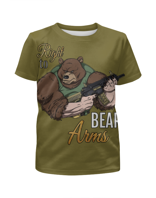 Printio Футболка с полной запечаткой для мальчиков Bear arms printio футболка с полной запечаткой для мальчиков comrade bear