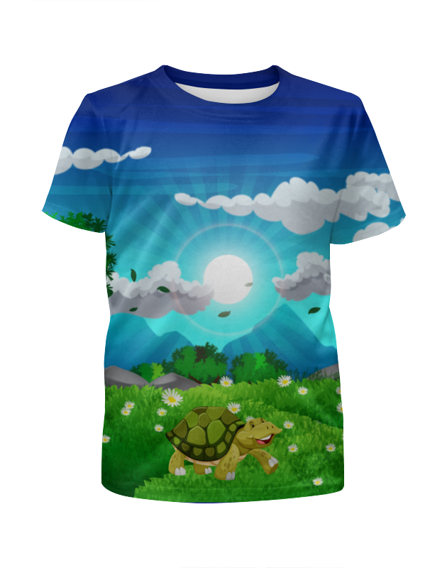 Printio Футболка с полной запечаткой для мальчиков Черепаха на лугу printio футболка с полной запечаткой для мальчиков черепаха на лугу