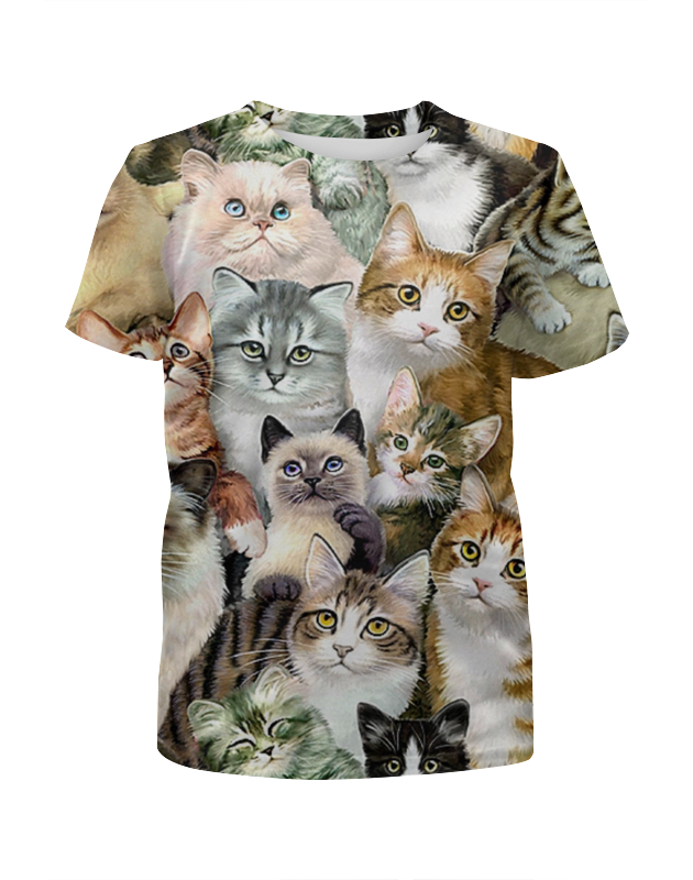 Printio Футболка с полной запечаткой для мальчиков Кошки printio футболка с полной запечаткой для мальчиков кошки мышки