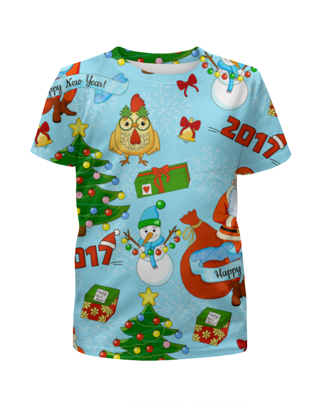 Printio Футболка с полной запечаткой для мальчиков Новогодний и яркий printio футболка с полной запечаткой для девочек дед мороз