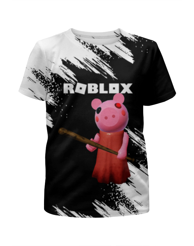 printio футболка с полной запечаткой для мальчиков roblox piggy свинка пигги Printio Футболка с полной запечаткой для мальчиков Roblox piggy - свинка пигги