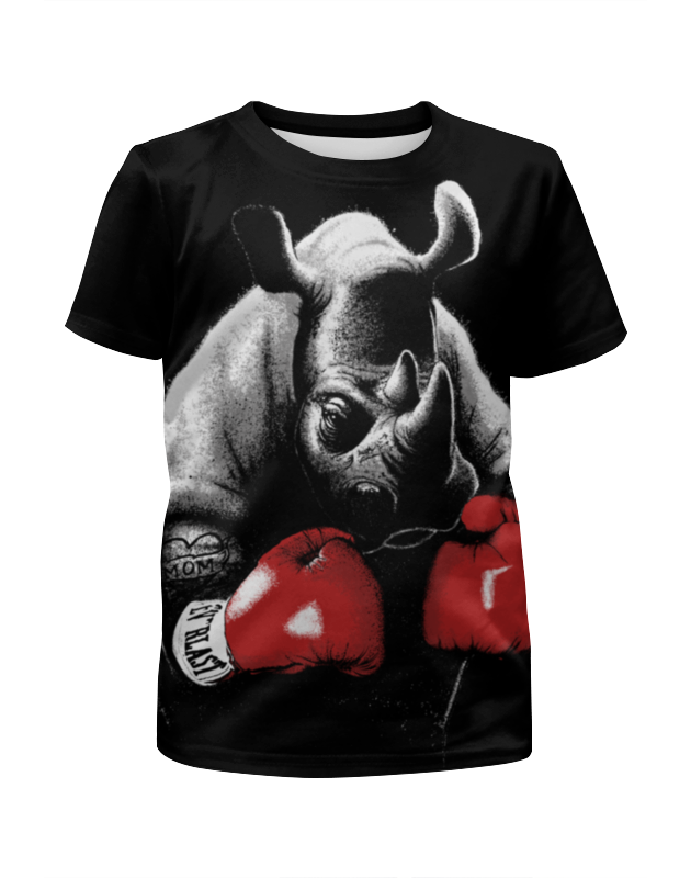 Printio Футболка с полной запечаткой для мальчиков Носорог боксёр printio футболка с полной запечаткой для девочек носорог боксёр