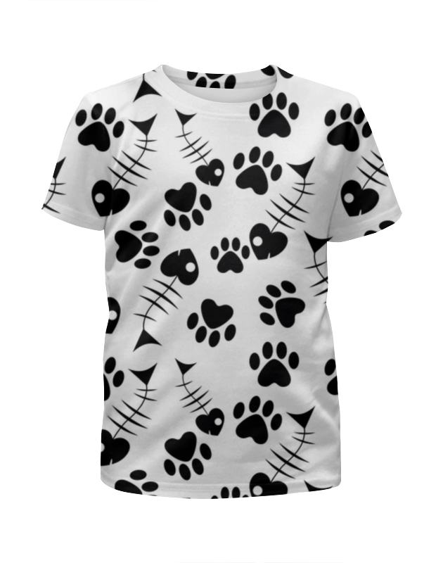 Printio Футболка с полной запечаткой для мальчиков Кошачьи лапки printio футболка с полной запечаткой мужская кошачьи лапки
