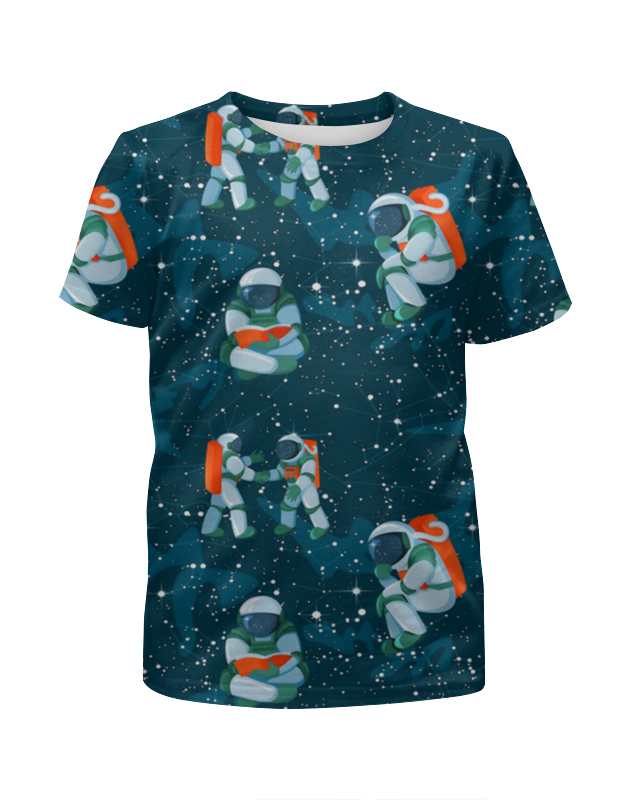 Printio Футболка с полной запечаткой для мальчиков В космосе printio футболка с полной запечаткой для мальчиков котик в космосе