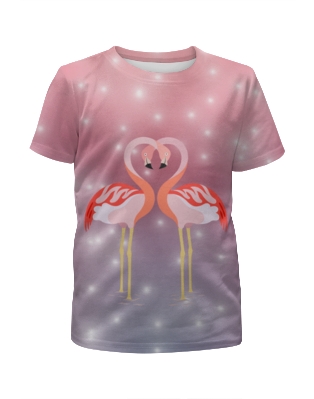 Printio Футболка с полной запечаткой для мальчиков Влюбленные фламинго printio футболка с полной запечаткой мужская влюбленные фламинго