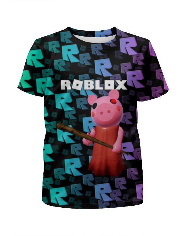 printio футболка с полной запечаткой для мальчиков roblox piggy свинка пигги Printio Футболка с полной запечаткой для мальчиков Roblox piggy - свинка пигги