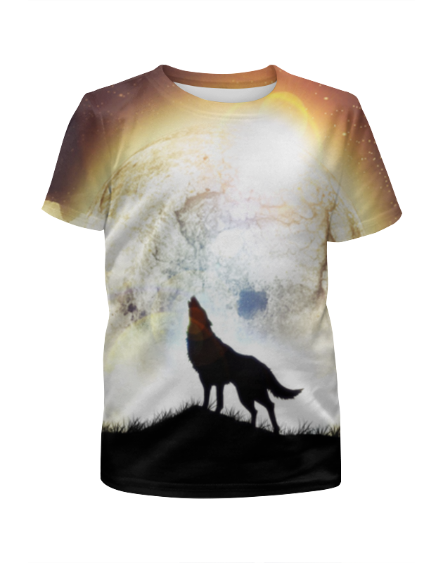 Printio Футболка с полной запечаткой для мальчиков Волк и луна printio футболка с полной запечаткой женская волк и луна