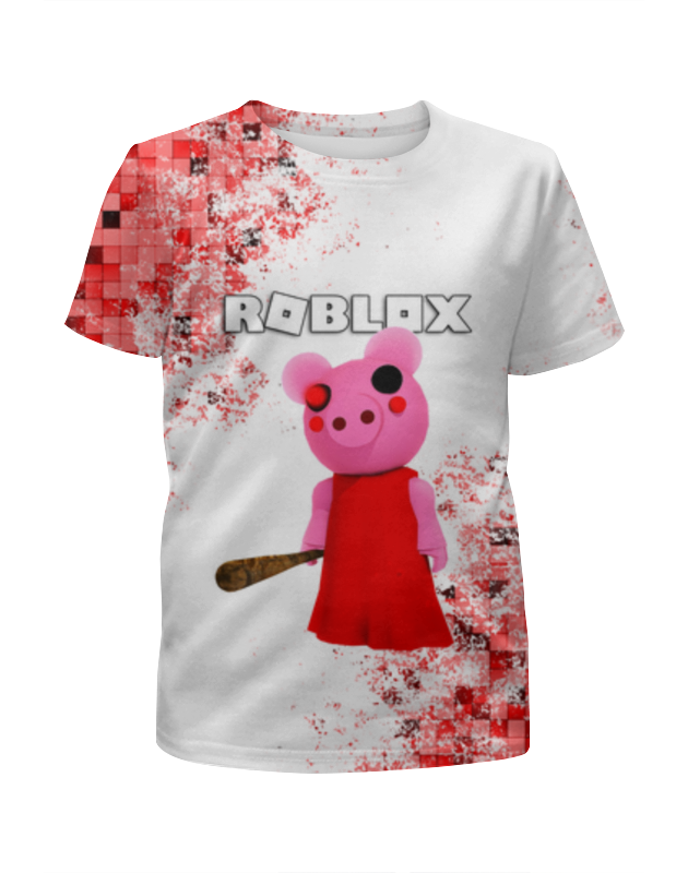 printio футболка с полной запечаткой для мальчиков свинка Printio Футболка с полной запечаткой для мальчиков Roblox piggy - свинка пигги