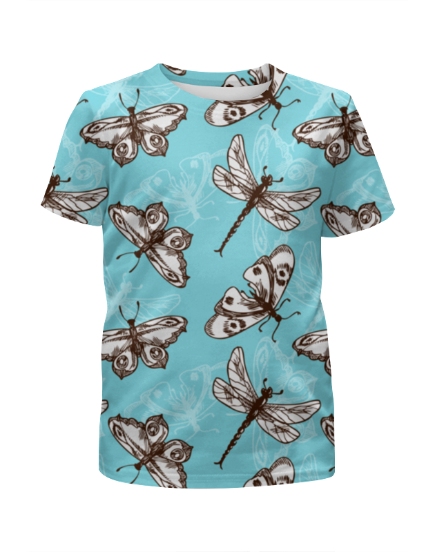 Printio Футболка с полной запечаткой для мальчиков Бабочки и стрекозы printio футболка с полной запечаткой мужская бабочки и стрекозы