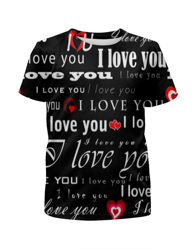 printio футболка с полной запечаткой для мальчиков i love you Printio Футболка с полной запечаткой для мальчиков Love you