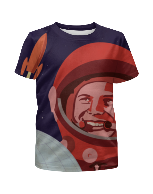 Printio Футболка с полной запечаткой для мальчиков Гагарин printio футболка с полной запечаткой для девочек юрий гагарин
