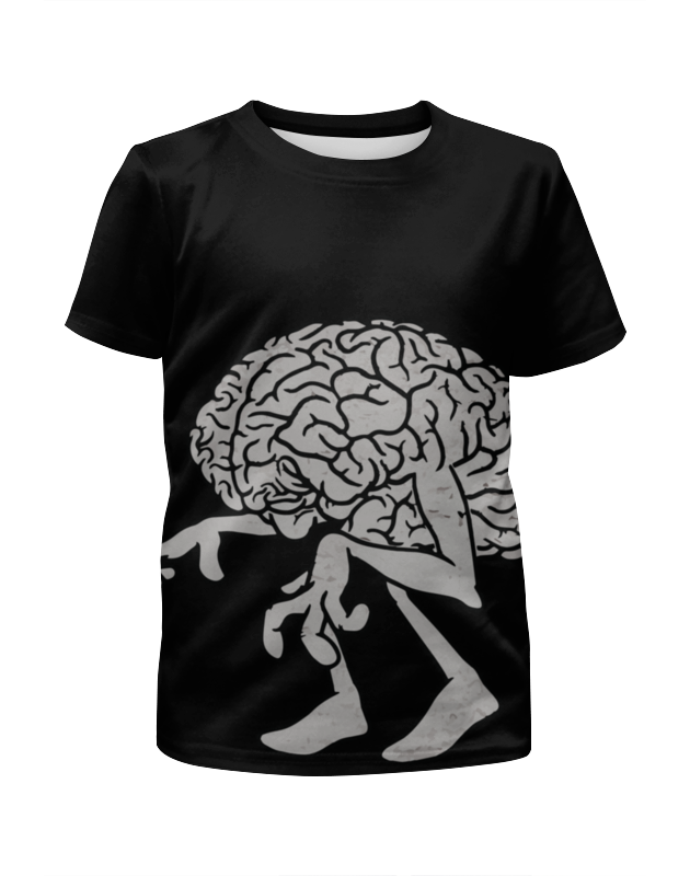 printio футболка с полной запечаткой для девочек brain мозг Printio Футболка с полной запечаткой для мальчиков Brain / мозг