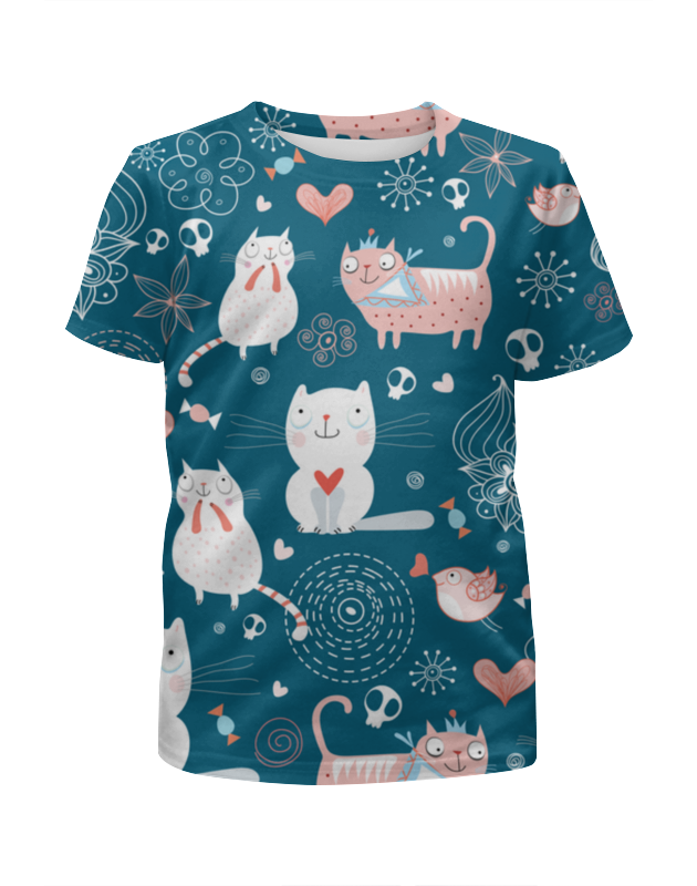 Printio Футболка с полной запечаткой для мальчиков Прикольные коты printio футболка с полной запечаткой для мальчиков спящие коты