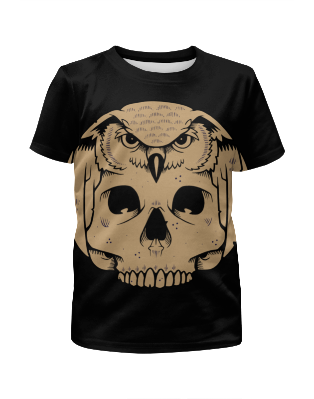 Printio Футболка с полной запечаткой для мальчиков Owl scull / сова с черепом printio футболка классическая owl scull сова с черепом