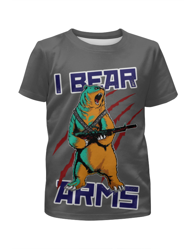 Printio Футболка с полной запечаткой для мальчиков Bear arms printio футболка с полной запечаткой для мальчиков comrade bear