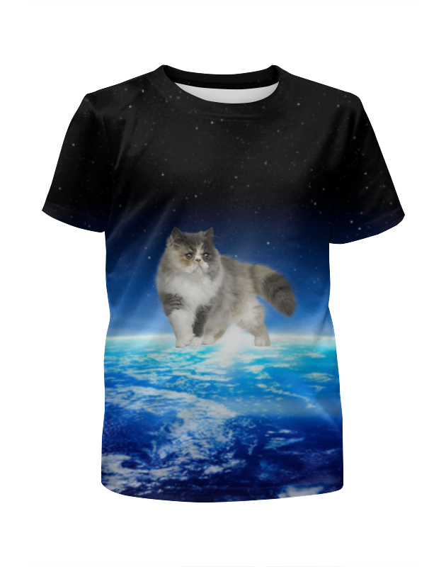 Printio Футболка с полной запечаткой для мальчиков Кот в космосе printio футболка с полной запечаткой для мальчиков кот в тельняшке с мышкой
