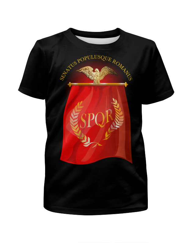 printio футболка с полной запечаткой для мальчиков легионы рима Printio Футболка с полной запечаткой для мальчиков Символ древнего рима с орлом. spqr.
