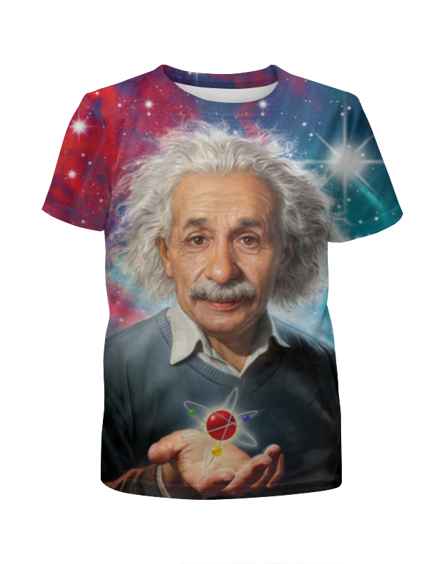 printio футболка с полной запечаткой женская альберт эйнштейн Printio Футболка с полной запечаткой для мальчиков Альберт эйнштейн