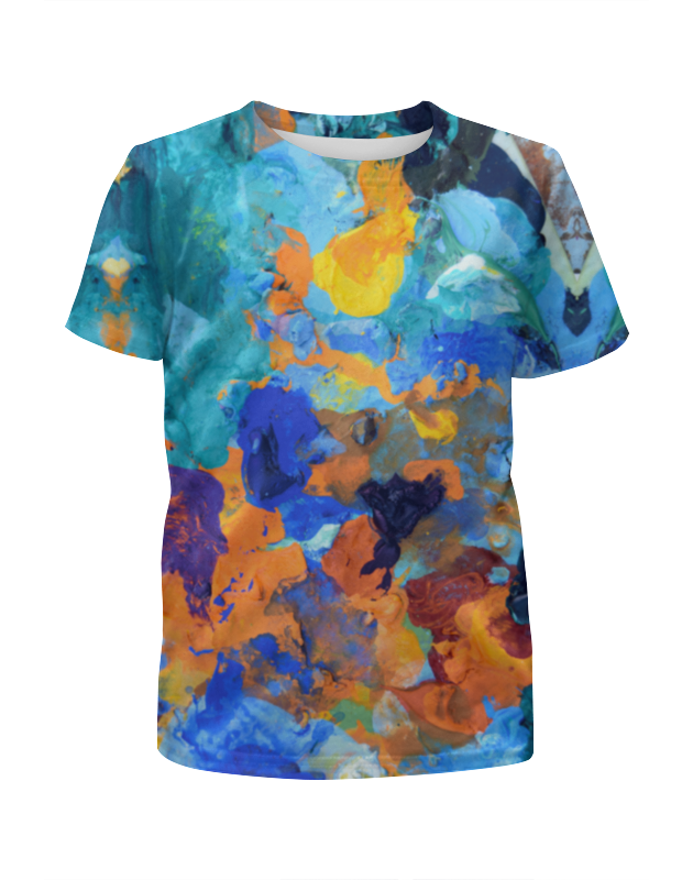 printio футболка с полной запечаткой мужская застывшие яркие краски Printio Футболка с полной запечаткой для мальчиков застывшие яркие краски