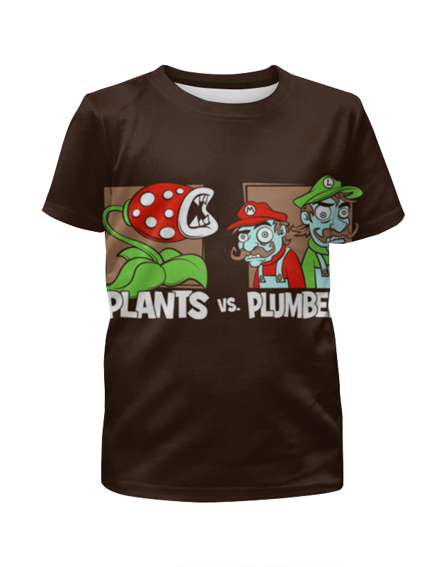 Printio Футболка с полной запечаткой для мальчиков Plants vs plumbers printio футболка с полной запечаткой для девочек plants vs plumbers
